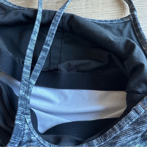Lululemon Women’s Power Y Tank Top *Luon Dramatic Static White Black size 4 - Picture 9 of 12